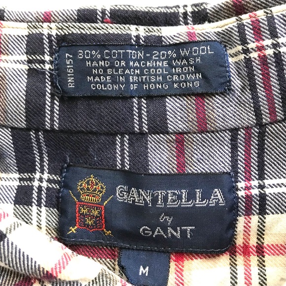 Classic Flannel Button Down Shirt by GANTELLA Women’s Medium - Picture 10 of 10